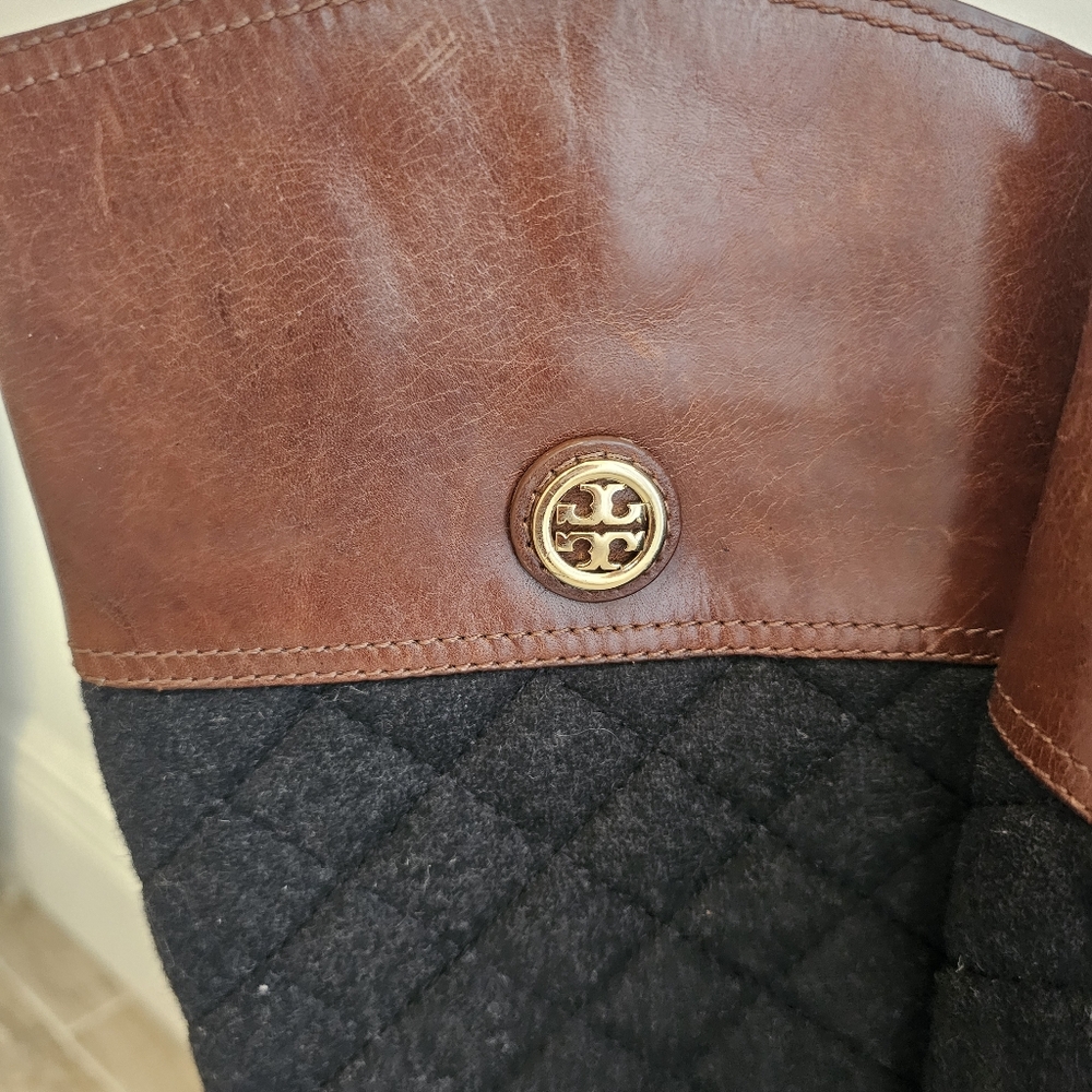 TORY BURCH ROSALIE Quilted Riding Boots - Picture 6 of 14